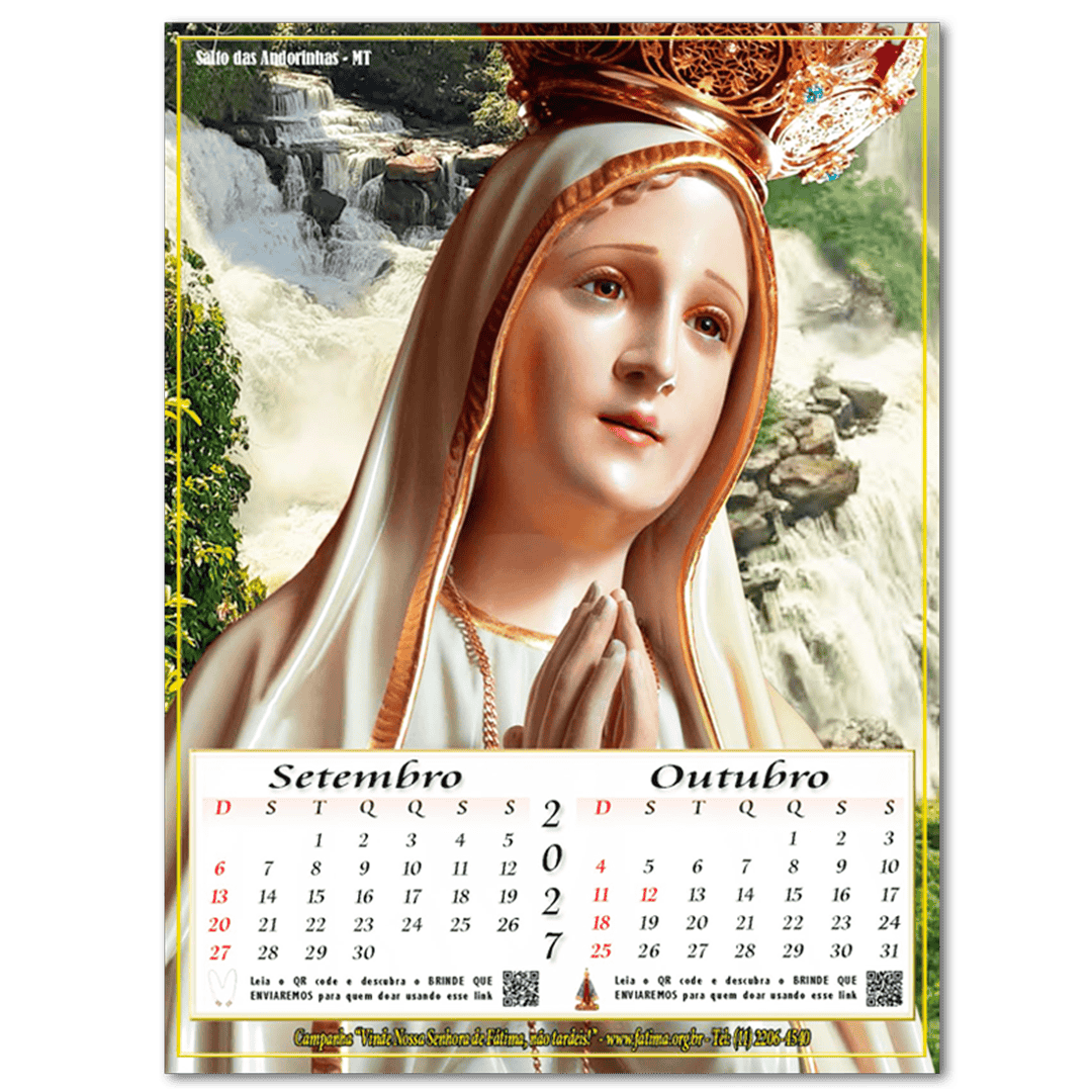 Calendário 2027 – página do quarto mês