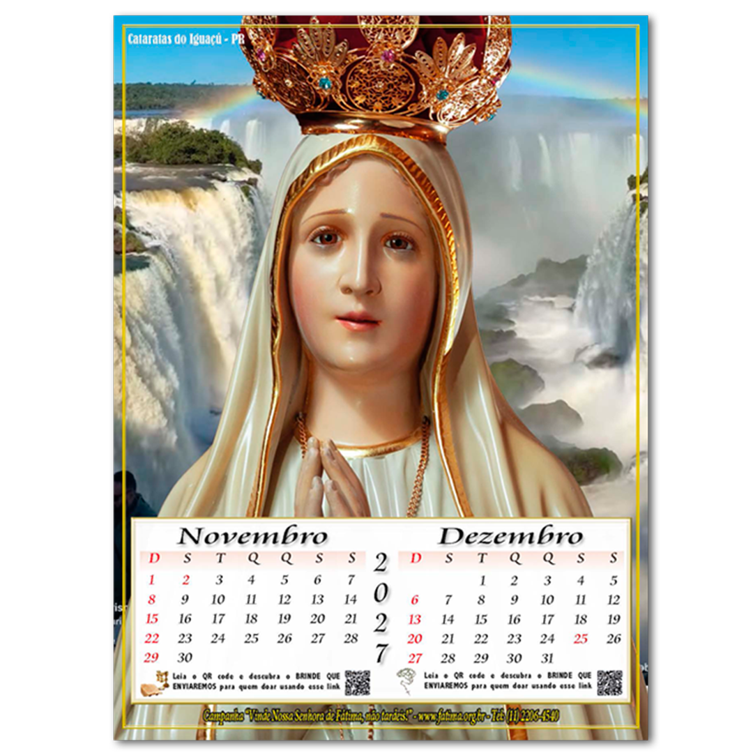 Calendário 2027 – página do quinto mês
